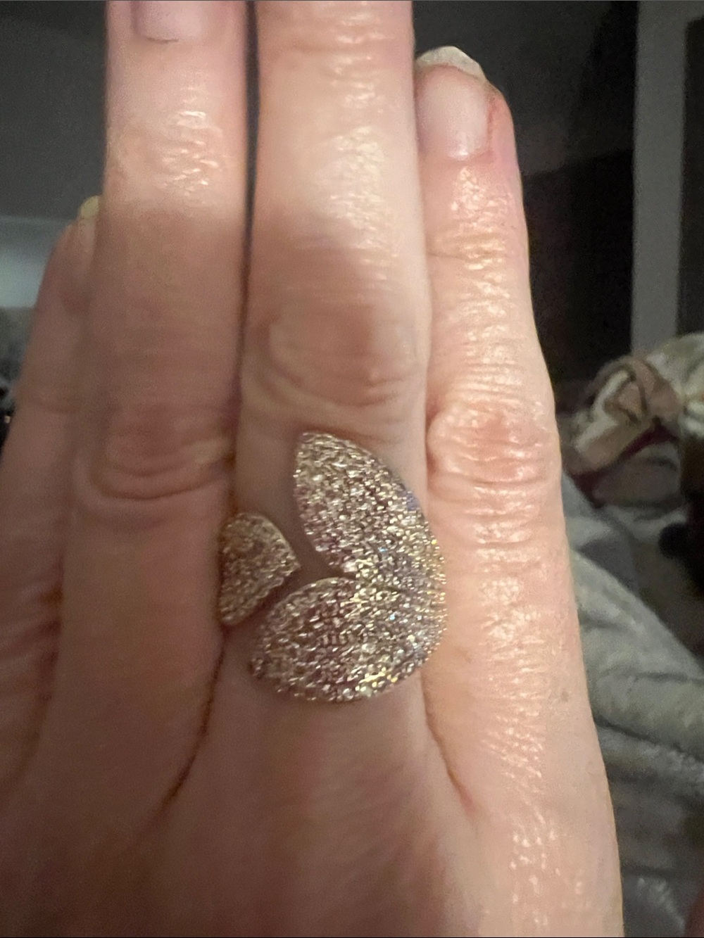 Park Lane NWT Pavé Gold  Ring - size 9
